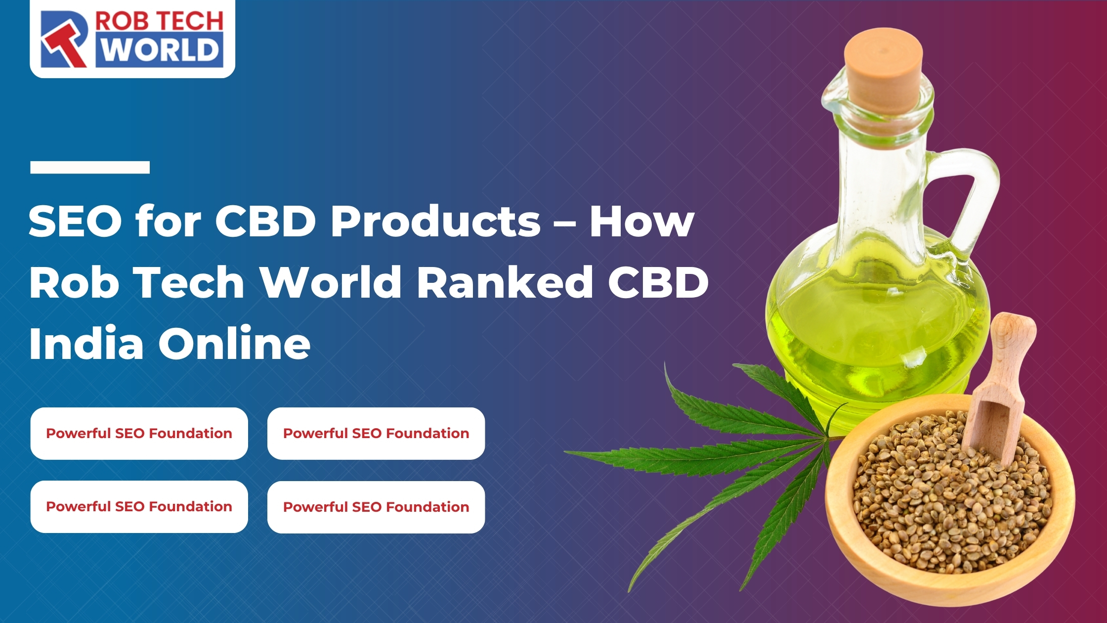 SEO for CBD Products – How Rob Tech World Ranked CBD India Online
