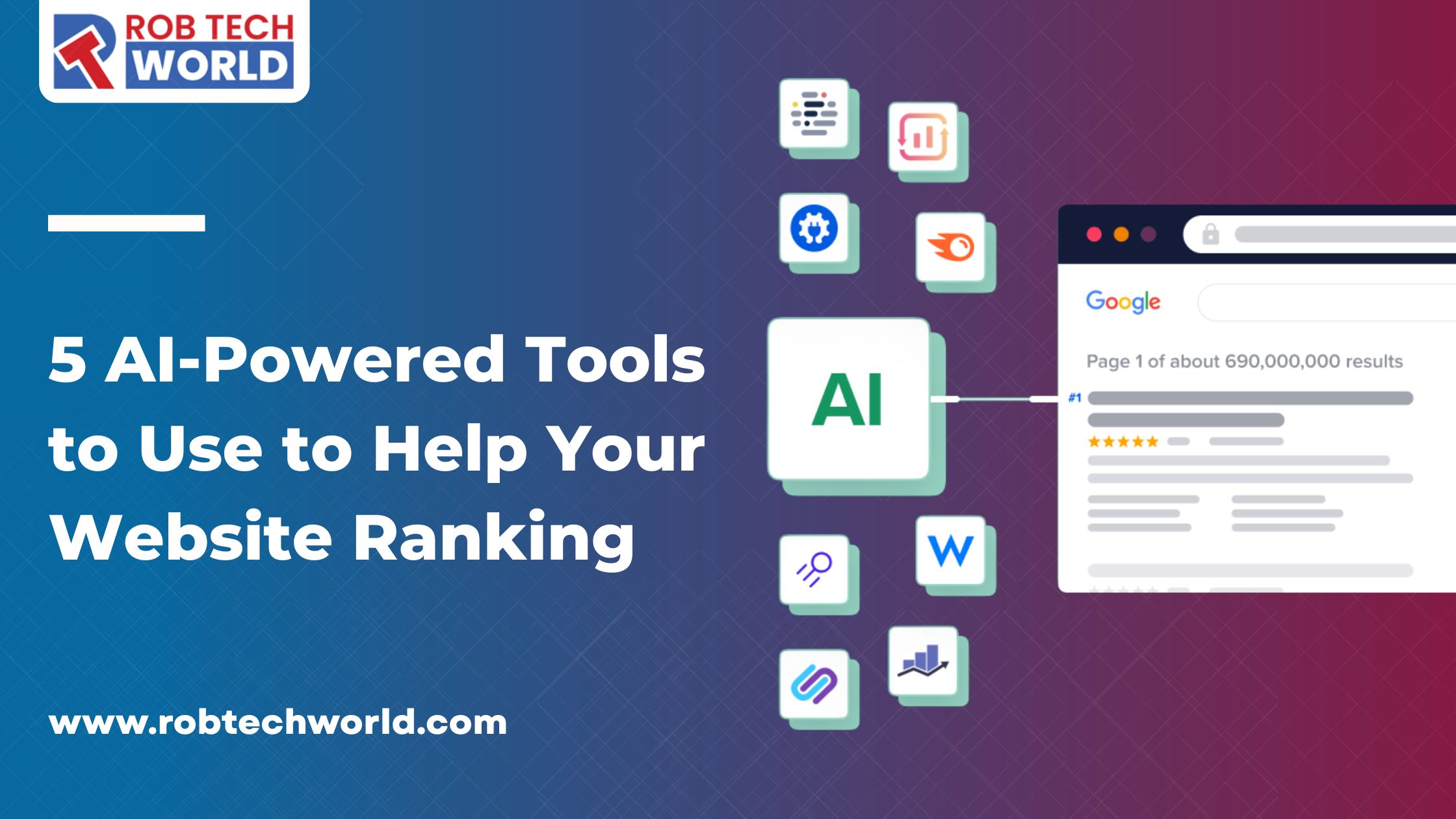 5 AI-Powered Tools to Use to Help Your Website Ranking