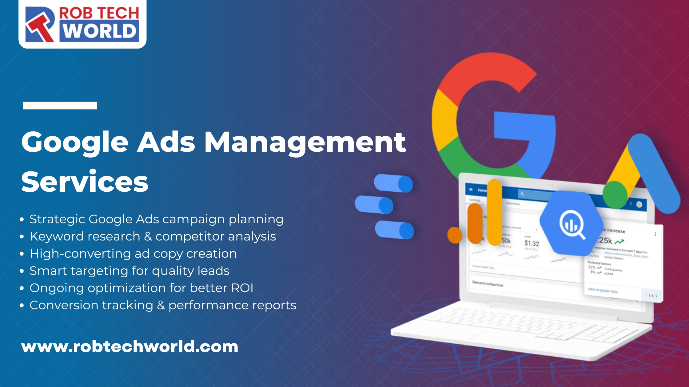 Rob Tech World Google Ads Management
