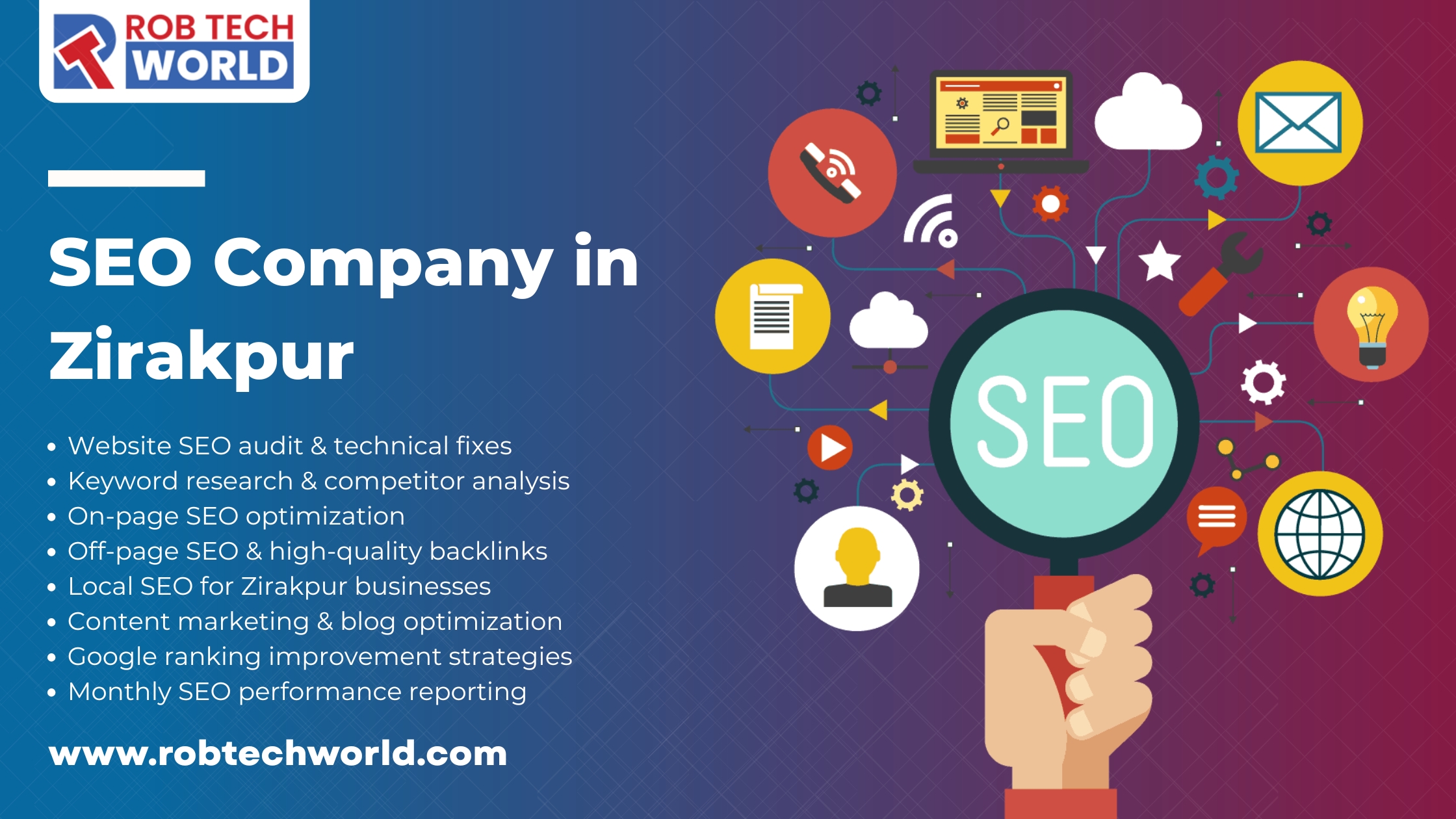 Rob Tech World SEO Company in Zirakpur