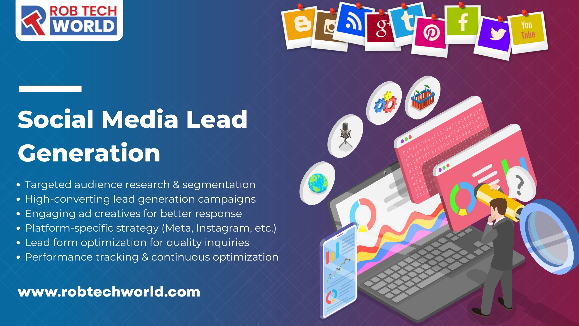 Rob Tech World Social Media Lead Generation