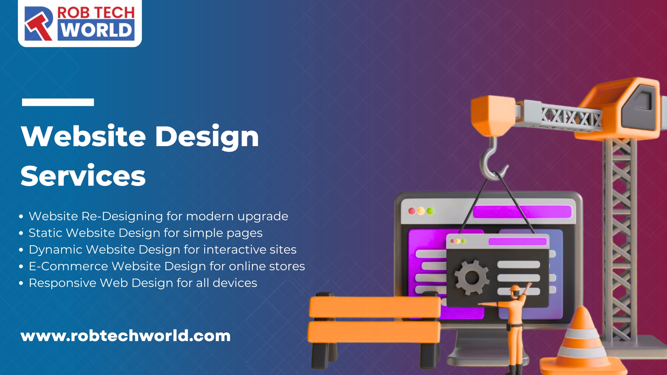 Rob Tech World Website Design