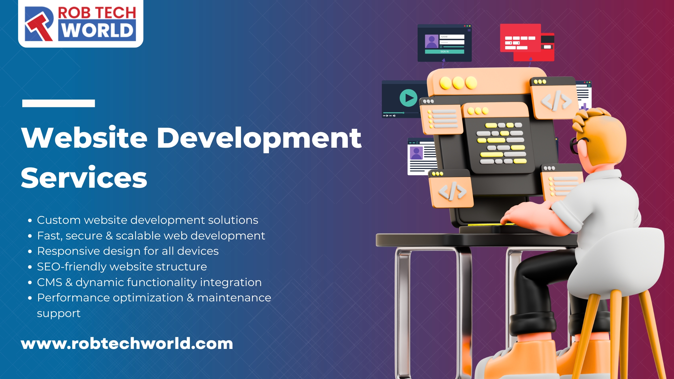 Rob Tech World Website Development Services