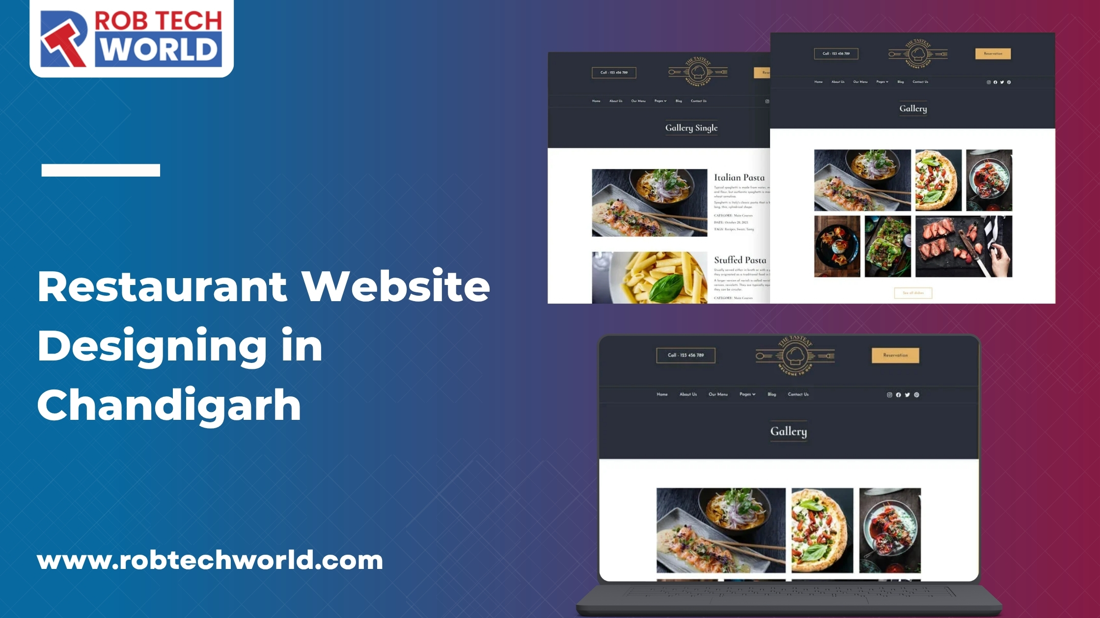 Restaurant Website Designing in Chandigarh