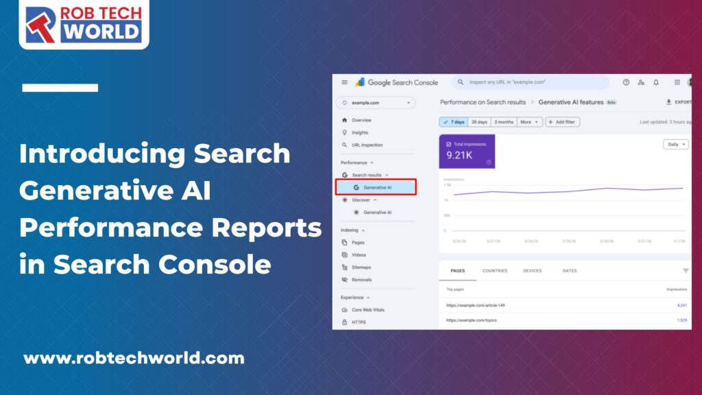 Search Generative AI Performance Reports