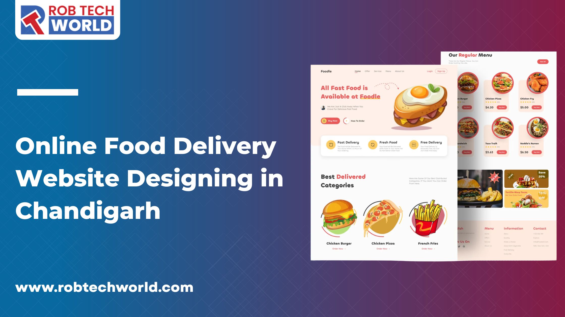 Online Food Delivery Website Designing in Chandigarh
