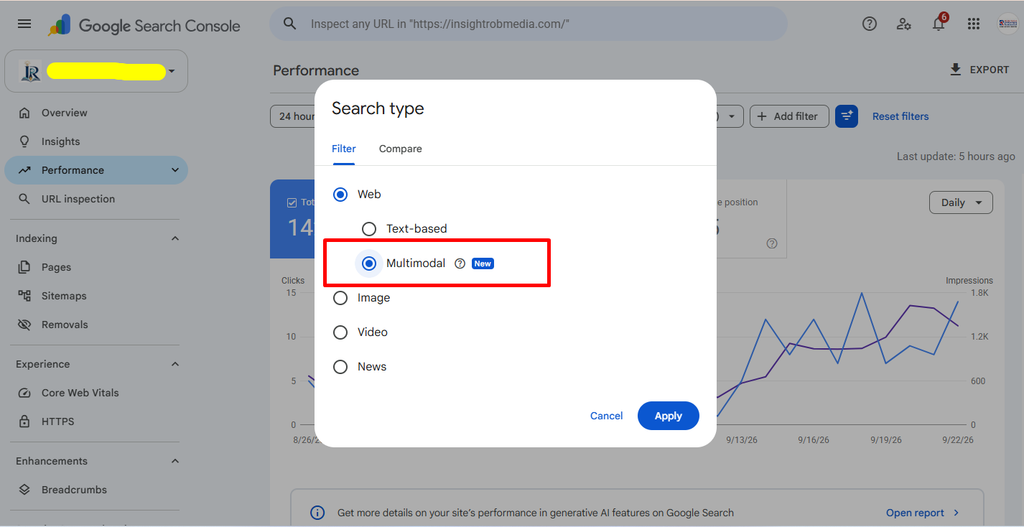 Multimodal Search Data